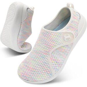 👑Women's Comfortable Walking Shoes White Breathable Sneakers Closed Toe Pull On